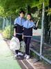 Uniforme Escolar para Alunos do Ensino Fundamental terno Primavera e Outono Roupas de Classe do Ensino Médio Conjunto de Três Peças Camisa Polo de Verão Alunos do Ensino Médio Jaqueta de Manga Longa