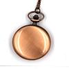 Reloj de bolsillo clásico grande, reloj de bolsillo sencillo, collar vintage, reloj de bolsillo para hombre, reloj Tuo, reloj de bolsillo dorado.