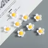Flor Pequeña de Frangipani Simulada Accesorios de Resina Pegamento Crema Material para Funda de Teléfono Celular DIY Hebilla de Zapato de Agujero Pasador Joyería