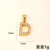 Pingente Único Cruzamento de Fronteiras Novo Joia de Aço Inoxidável Cravejada de Diamantes Colar com 26 Letras Fashionable High-End Acessórios de Joias DIY