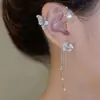 Venda Quente Transfronteiriça Exquisito Borboleta Flor Clipe de Orelha Clipe de Osso da Orelha Sem Furo Nicho Franja Clipe de Osso da Orelha Novo