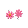 Al por mayor Lindos Accesorios de Joyería Artificial de Resina Colgante de Flor Pequeña Colorida Collar DIY A800897