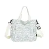Bolsa Tote Tendência Estilo Coreano Nicho Floral de Ombro Único, Novo Modelo Transfronteiriço, Bolsa de Mão Feminina Grande Capacidade para Uso Diário