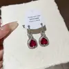 Brincos Redondos de Resina com Flor de Zircônia e Agulha de Prata Exquisitos Super Brilhantes High-end Studs Moda Feminina Nicho Brincos Elegantes