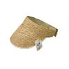 Sombrero de Copa de Rafia Simple y Natural Estilo Coreano con Parte Superior Vacía para Mujer en Verano Portátil para Guardar Sombrero de Sol Topless de Moda