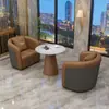 Lobby do Escritório de Vendas Recepção Sofá Combinação de Mesa e Cadeira de Negociação Nórdica Recepção de Hotel de Luxo Leve Sofá de Recepção para Negócios