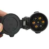 Adaptador de 7 pines americano a 7 pines europeo para remolque, arnés de remolque, conector de enchufe para luz de freno, direccional, trasera