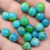 Cuentas Redondas de Ágata Azul-Verde Cuentas Sueltas de Jade Calcedonia Azul Tianhe Cuentas Redondas Pulsera Collar Accesorios de Joyería Cuentas Hechas a Mano