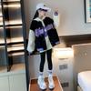 Jaqueta Estilo Coreano para Meninas 2024 Nova Coleção Primavera e Outono Tamanhos Médio e Grande Moda Infantil Elegante e Estilosa Versátil para Meninas Uniforme de Beisebol Casual