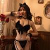 Lencería Sexy, Encanto de Medianoche, Pijamas Sexys, Pechos Pequeños Que Parecen Más Grandes, Uniforme de Cama, Conjunto de Tentación, Atuendo de Sirvienta, Coqueteo