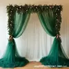 Dropshipping Transfronterizo de Cortinas de Tela Transparente para Decoración de Lugares de Bodas al Aire Libre, Cortinas, Cortinas Transparentes, Cortinas Decorativas y Cortinas de Malla