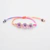 Suministro de fábrica flor de cerezo narcisos pulsera de cerámica Jingdezhen espécimen de flor seca flor real pulsera de cuerda de cinco colores Día del Barco Dragón