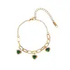 Pulsera Nueva de Acero de Titanio Japonesa y Coreana que No se Desvanece para Mujer, Pulsera de Moda Versátil Estilo Ins, Joyería para Mujer, Sensación de Alta Gama