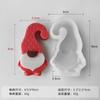 Jiahuimei Vela Aromática de Elfo de Natal Molde de Silicone DIY Anão de Natal Molde de Gesso para Ornamento