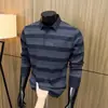 Nova Camisa Polo de Manga Longa para Primavera e Outono de 2026 para Homens de Meia-Idade e Idosos, com Bolsos Reais, Estilo Pai, Blusa Versátil com Gola Polo para Homens