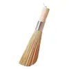 Cepillo para ollas de bambú natural, cepillo de limpieza para ollas específico para cocina, estropajo mágico para ollas, escoba de limpieza tradicional de bambú para uso doméstico, no daña las ollas, limpia a fondo