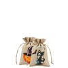 Especial transfronterizo para Halloween traje de bolsa de lino bolsa de dulces divertida con cordón regalo bolsa pequeña de tela se puede configurar