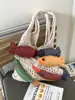 Pedido Extranjero Bolsita de Punto Creativa de Nicho para Mujer Verano 2025 Nuevo Bolso de Hombro Versátil Bolsa Tote de Dibujos Animados para Viajar