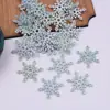 10 4cm Grampos de Cabelo Infantis Não Tecido Gelo e Neve Floco de Neve Brilhante Patches Artesanal DIY Acessórios de Joias Acessórios de Cabelo Materiais
