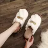 Zapatillas de Maternidad Cálidas de Felpa con Suela Gruesa para Interiores y Exteriores de Mujer, Zapatillas de Algodón, Zapatos Caseros Suaves para Mujer