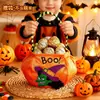 Bolsa de dulces de Halloween, bolsa de terciopelo, bolsa de regalo decorativa para niños, accesorio de ambiente de Halloween para exteriores