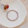 Pulsera de Perlas de Agua Dulce Naturales para Mujer, Joyería de Nicho de Lujo Ligero, Sensación de Alta Gama, Pulseras Apilables de Perlas que No se Desvanecen al por Mayor