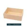 Caja de almacenamiento organizadora de certificados de madera vintage para cosméticos y joyas de escritorio, caja de madera con esquinas cortadas práctica