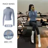 Nova Jaqueta de Yoga de Veludo Pilates Top Justo com Zíper Fitness Corrida Esportes Gola Alta Jaqueta Manga Longa