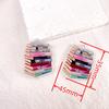 Pendientes de gancho acrílicos de doble cara transfronterizos para libros del día del maestro, accesorios para pendientes, colgante pequeño DIY Taylor 1989