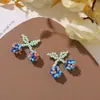 Verano Dulce y Fresco Color Macarrón Cereza DIY Pendientes Zapatos Flor Bolso Cadena para Teléfono Móvil Colgantes Accesorios
