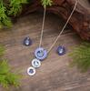 Pendientes de pétalos geométricos huecos redondos de esmalte, recién llegados, para mujer, collar de flores combinable.