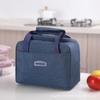 Bolsa de Picnic Pequeña Oxford Catiónica Cuadrada para Estudiantes Trabajadores, Bolsa de Hielo, Bolsa de Almuerzo Portátil, Bolsa Térmica para Llevar Comidas