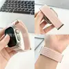 Adecuado para Apple Watch, correa de nailon de dos secciones transpirable tipo nube, pulsera de repuesto unisex