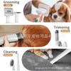 Aparador de Pelos Sete em Um para Pets Transfronteiriço, Máquina de Tosa Elétrica Profissional para Gatos e Cachorros, Aparador de Pelos Multifuncional, Máquina de Tosa Elétrica para Aparar Pelos dos Pés, Aparador com Sucção