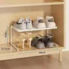 Zapatero ahorra espacio, herramienta mágica para guardar zapatos, estante, zapatero, panel divisor incorporado, estante de almacenamiento multicapa funcional