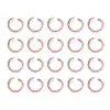 Anéis Abertos de Alumínio Coloridos Anéis de Conexão Anéis Simples Acessórios para Joias DIY Pulseira Colar Materiais para Anéis de Conexão Artesanais