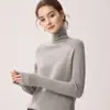 ¡Uso Versátil! Suéter 100% Cachemir Puro para Mujer, Cuello Alto, Agradable para la Piel, Suéter de Punto Suave y Esponjoso, Top Base de Cuello Alto