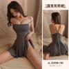 Conjunto Lingerie Sexy Manyan Sexy Suspensório Tomara-que-caia Decote em V Costas Vazadas Saia Curta Camisola 8620