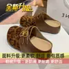 Zapatillas de media punta tipo Birkenstock de un paso para mujer, calzado exterior 2026 nuevo estilo primavera y otoño, suela gruesa para aumentar altura, zapatos Birkenstock