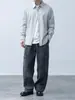 Camisa de Cuadros Finos Retro Japonesa Nueva de Primavera y Otoño para Hombre, de Alta Gama, Holgada, Casual, Versátil, de Manga Larga