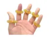 Masajeador de dedos metálico especial del fabricante anillo de resorte para dedos anillo de masaje chapado en oro anillo de masaje para dedos