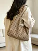 Bolso de mano nuevo de nicho con estampado de lunares para mujer, bolso de lona de verano para el trabajo, bolso de hombro casual de gran capacidad