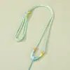 Cordón para collar de nudo King Kong trenzado de ocho hebras, degradado, ajustable, para hombres y mujeres, cordón para colgar colgante de jade en el cuello, accesorios para joyería DIY
