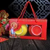 Caja de Regalo de Agradecimiento para Cumpleaños de Personas Mayores Celebración Centenaria Estilo Chino Set Antiguo Q^ Cuenco de Cerámica para la Longevidad Se Puede Personalizar para Banquetes de Cumpleaños Regalos de Agradecimiento