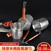 Colador de Acero Inoxidable Polvo Malatang Cubierta Red de Filtro Comercial Cesta para Fideos Cocina Cesta para Verduras Calientes Red a Prueba de Fugas Lipper