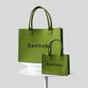 Saco de feltro verde abacate bolsa de ombro único bolsa de feltro bolsa de compras esportiva de grande capacidade bolsa de compras rede envelope vermelho