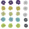Flores de lentejuelas de 4 cm, parches de flores de cuentas coloridas, ropa hecha a mano para DIY, zapatos con agujeros, sombreros, bolsos y materiales al por mayor