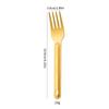 Tenedor y Cuchara para Ensalada de Acero Inoxidable 304 con Mango Largo Transfronterizo Set Portátil para Exteriores de Titanio Puro Estilo Camping Cuchillo, Tenedor y Cuchara