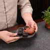 Adornos para Mascotas de Té Se Pueden Usar para Cultivar Mini Tetera de Arena Púrpura Juego de Tazas Taza de Bolsillo Pequeña Punta de Dedo Tetera Juego de Té Juego de Té Kung Fu