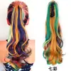 Comercio Exterior Transfronterizo Pelucas Europeas y Americanas Trenzadas, Coletas para Mujer, Cabello Largo Rizado, Extensiones de Coleta con Clip Invisible, Trenzas, Al por Mayor en Stock